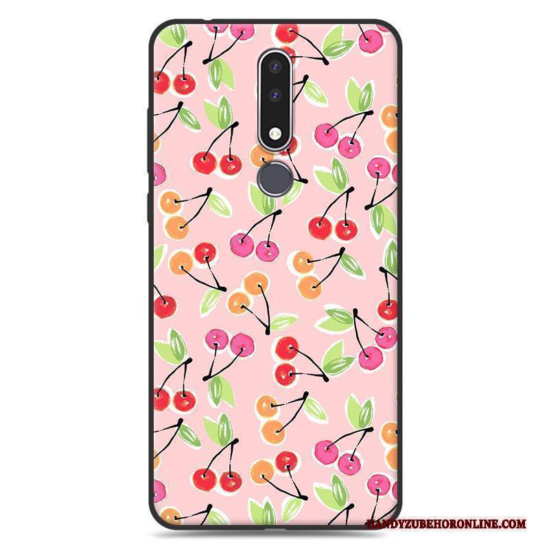 Custodia Nokia 3.1 Plus Cartone Animato Anti-caduta Bianco, Cover Nokia 3.1 Plus Creativo Telefono Di Personalità