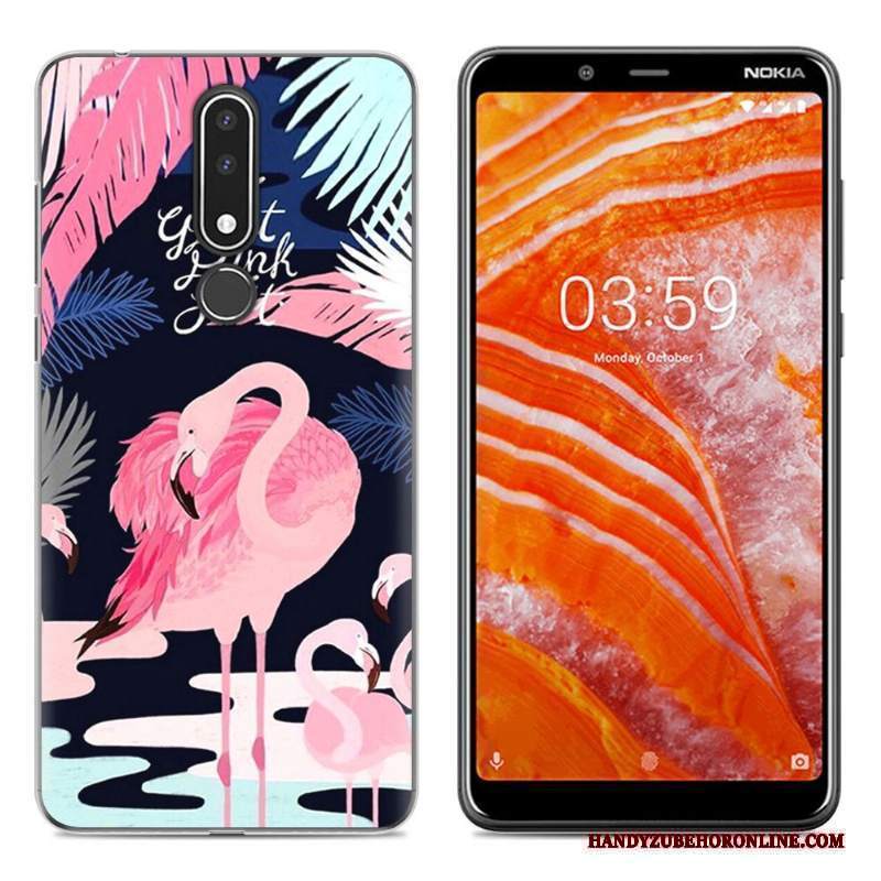 Custodia Nokia 3.1 Plus Colore Tutto Incluso Nuovo, Cover Nokia 3.1 Plus Cartone Animato Telefono Verde