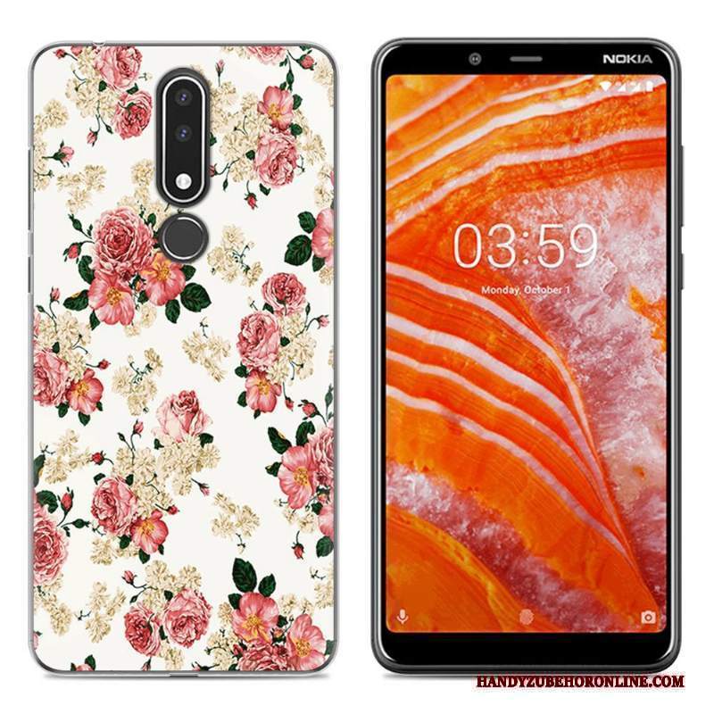 Custodia Nokia 3.1 Plus Colore Tutto Incluso Nuovo, Cover Nokia 3.1 Plus Cartone Animato Telefono Verde