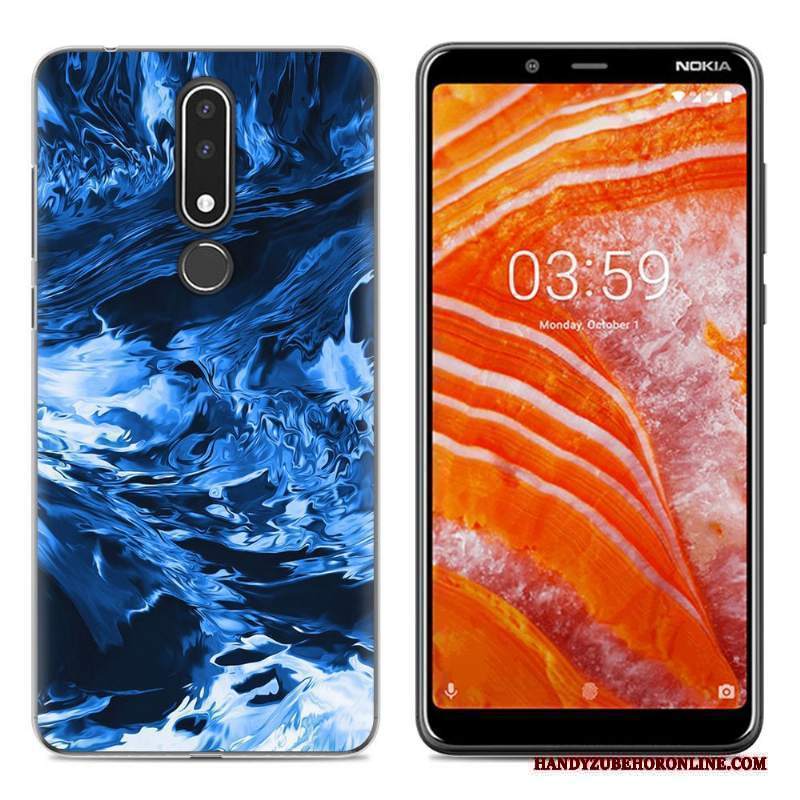 Custodia Nokia 3.1 Plus Colore Tutto Incluso Nuovo, Cover Nokia 3.1 Plus Cartone Animato Telefono Verde