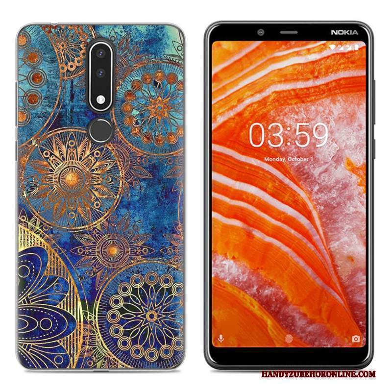 Custodia Nokia 3.1 Plus Colore Tutto Incluso Nuovo, Cover Nokia 3.1 Plus Cartone Animato Telefono Verde