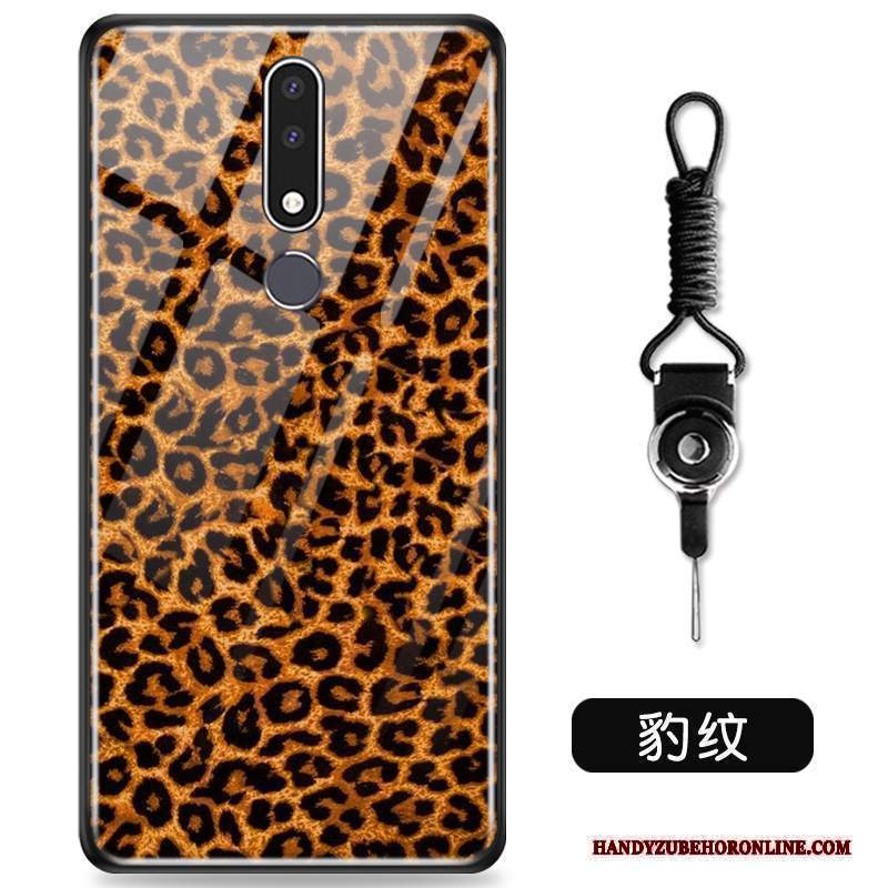 Custodia Nokia 3.1 Plus Creativo Difficile Vetro, Cover Nokia 3.1 Plus Cartone Animato Di Personalità Morbido