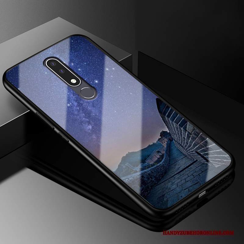 Custodia Nokia 3.1 Plus Moda Telefono Vetro, Cover Nokia 3.1 Plus Protezione Stellato Tutto Incluso