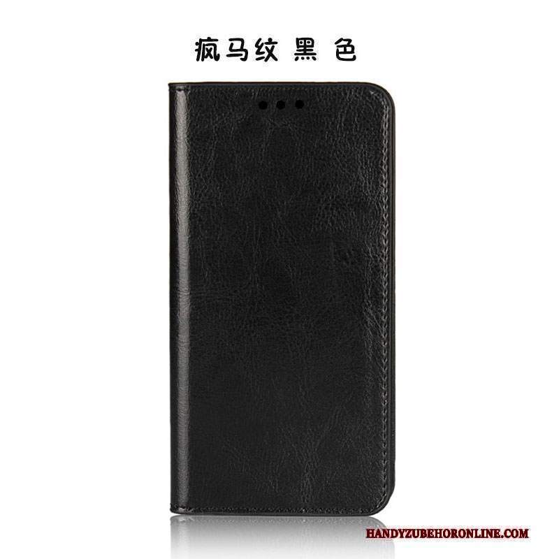 Custodia Nokia 3.1 Plus Pelle Nero, Cover Nokia 3.1 Plus Protezione