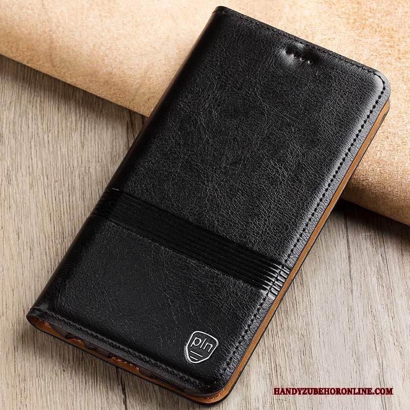 Custodia Nokia 3.1 Plus Pelle Tutto Incluso Nero, Cover Nokia 3.1 Plus Protezione Anti-cadutatelefono