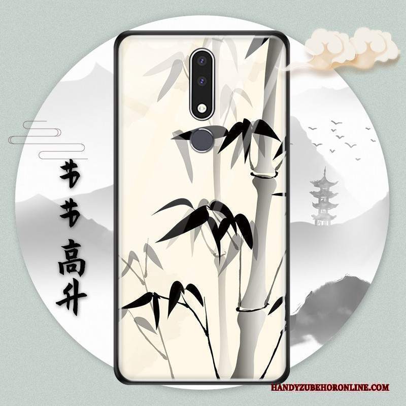 Custodia Nokia 3.1 Plus Protezione Blutelefono, Cover Nokia 3.1 Plus Stile Cinese Vento