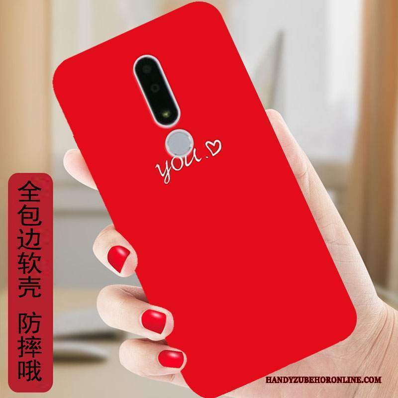 Custodia Nokia 3.1 Plus Protezione Morbido Anti-caduta, Cover Nokia 3.1 Plus Telefono Rosa