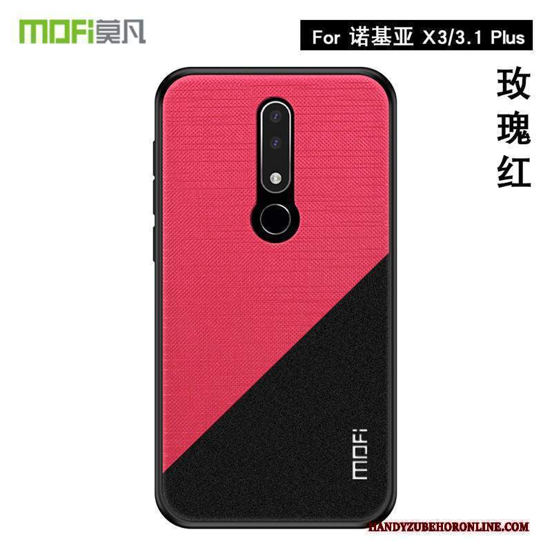 Custodia Nokia 3.1 Plus Protezione Oro Pellicola Protettiva, Cover Nokia 3.1 Plus Modello Brillante