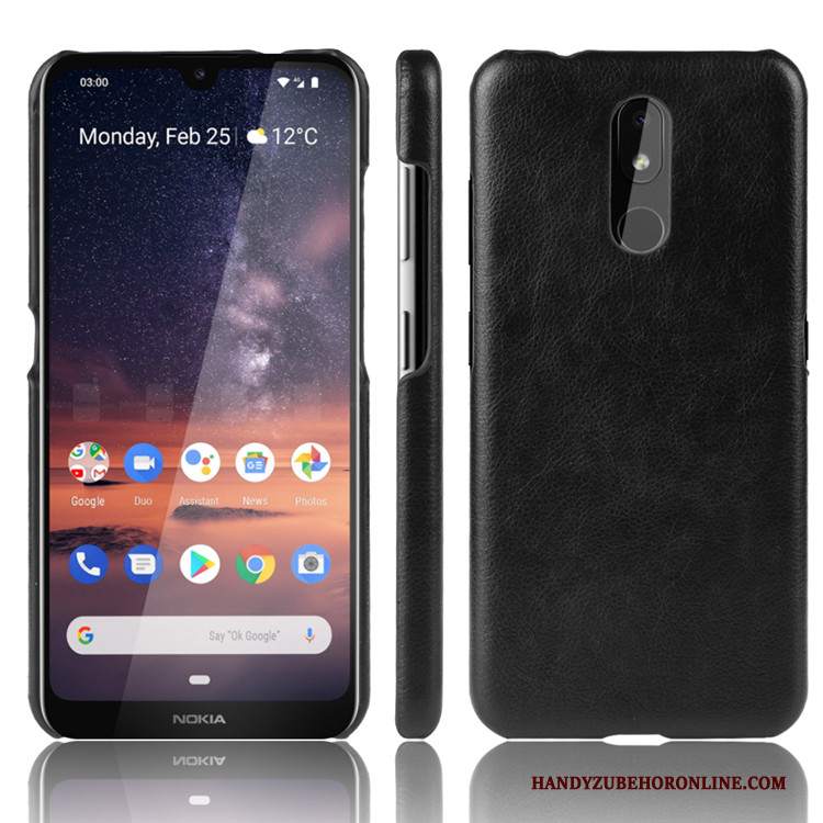 Custodia Nokia 3.2 Pelle Borse Modello, Cover Nokia 3.2 Protezione Telefono Litchi