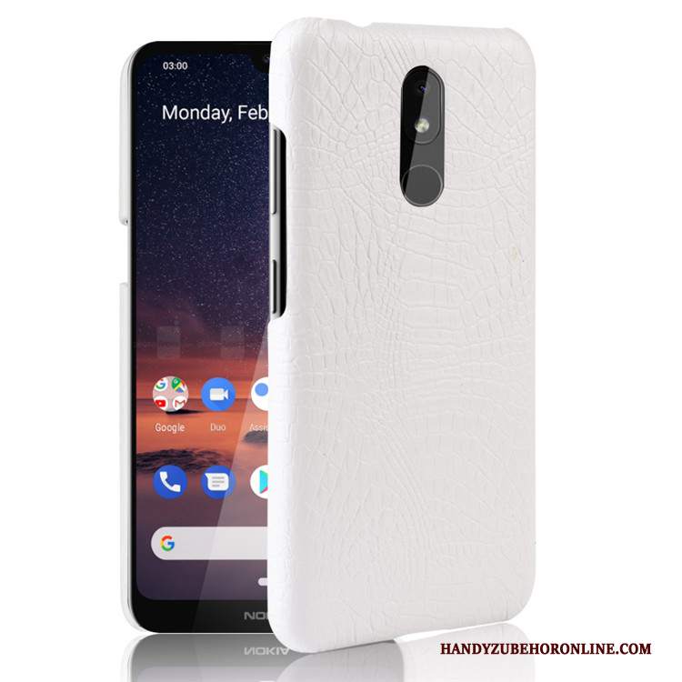 Custodia Nokia 3.2 Pelle Telefono Difficile, Cover Nokia 3.2 Protezione Qualità Modello Coccodrillo