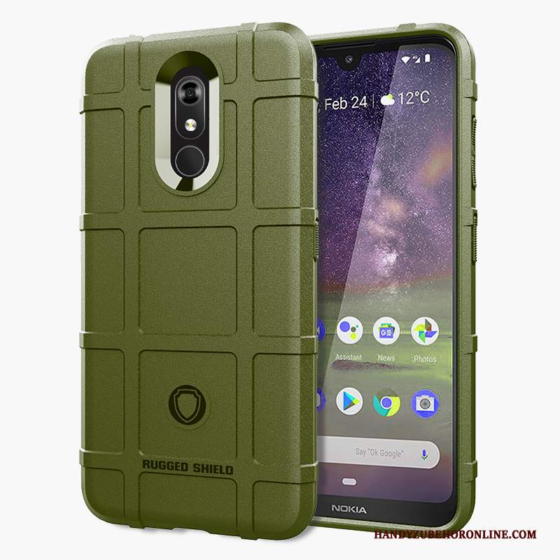 Custodia Nokia 3.2 Silicone Tutto Incluso Antiscivolo, Cover Nokia 3.2 Protezione Modello Blu