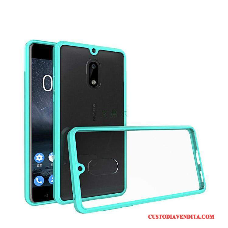 Custodia Nokia 3 Anti-caduta Trasparente, Cover Nokia 3 Nero Morbido