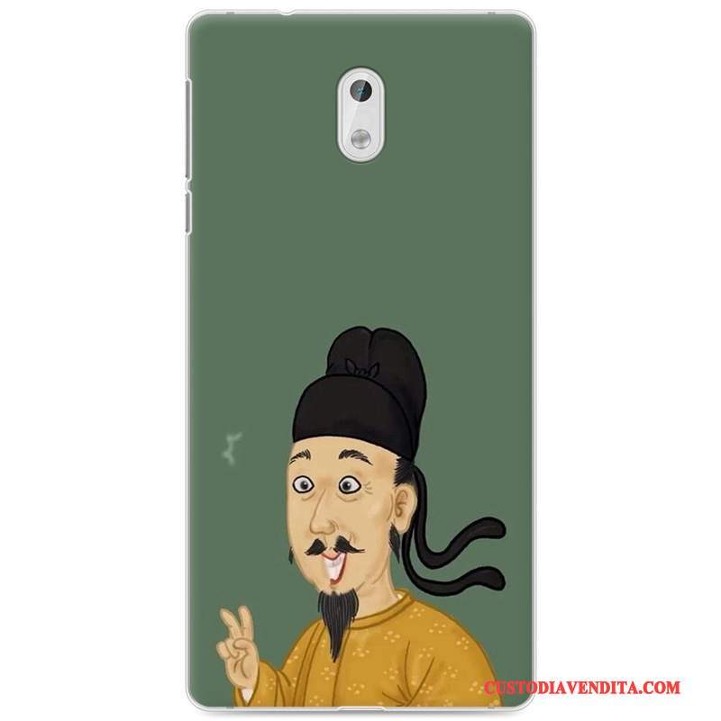 Custodia Nokia 3 Colore Giallo Morbido, Cover Nokia 3 Protezione Amanti Arte