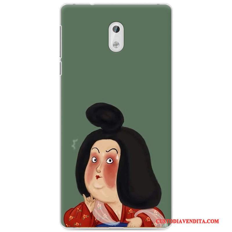 Custodia Nokia 3 Colore Giallo Morbido, Cover Nokia 3 Protezione Amanti Arte