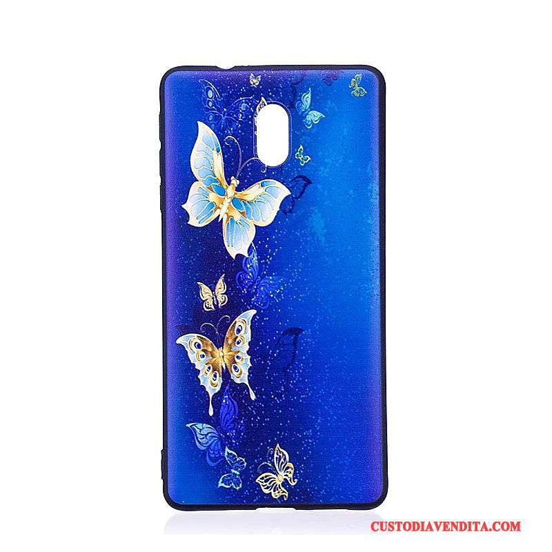 Custodia Nokia 3 Colore Telefono Tendenza, Cover Nokia 3 Goffratura Rosa Morbido