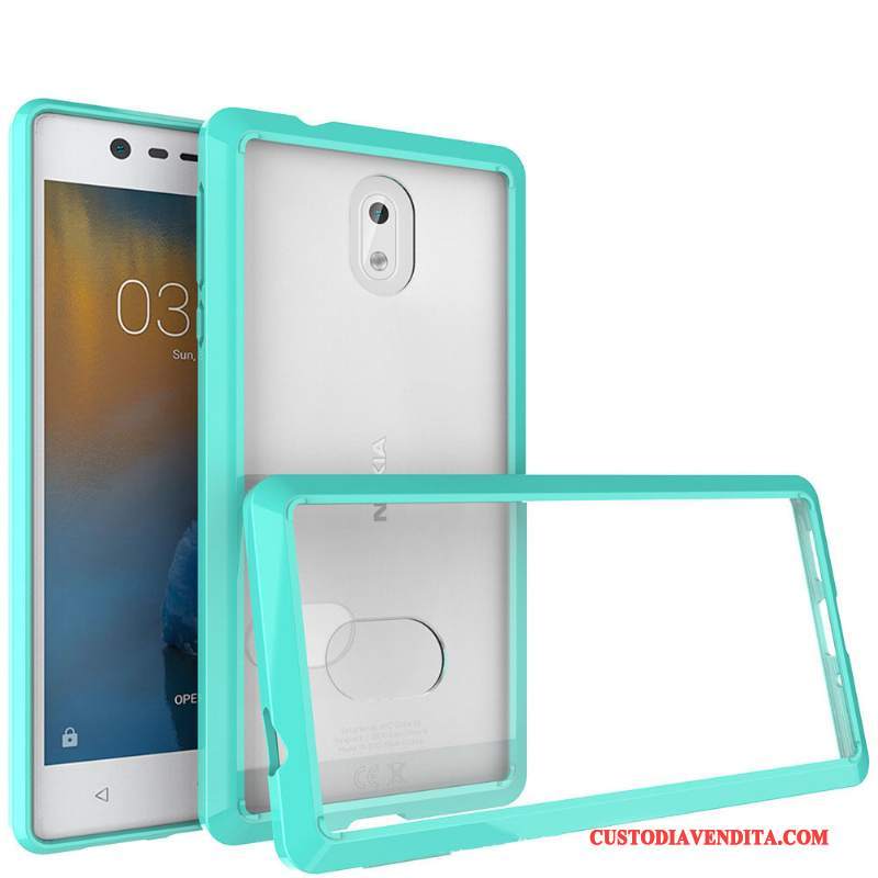 Custodia Nokia 3 Protezione Anti-caduta Trasparente, Cover Nokia 3 Telefono Telaio