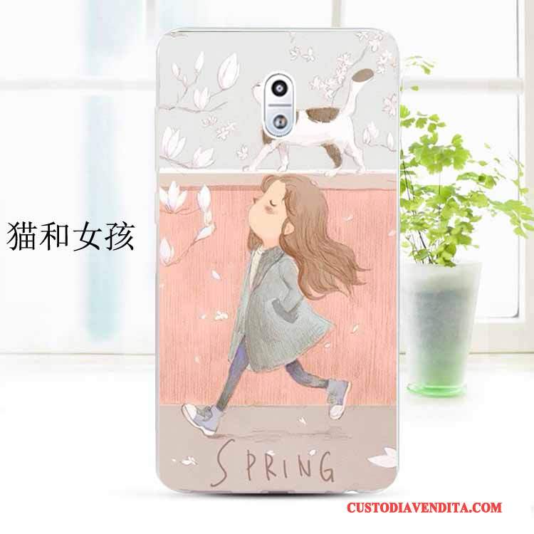 Custodia Nokia 3 Protezione Bianco Tendenza, Cover Nokia 3 Cartone Animato Personalizza Morbido