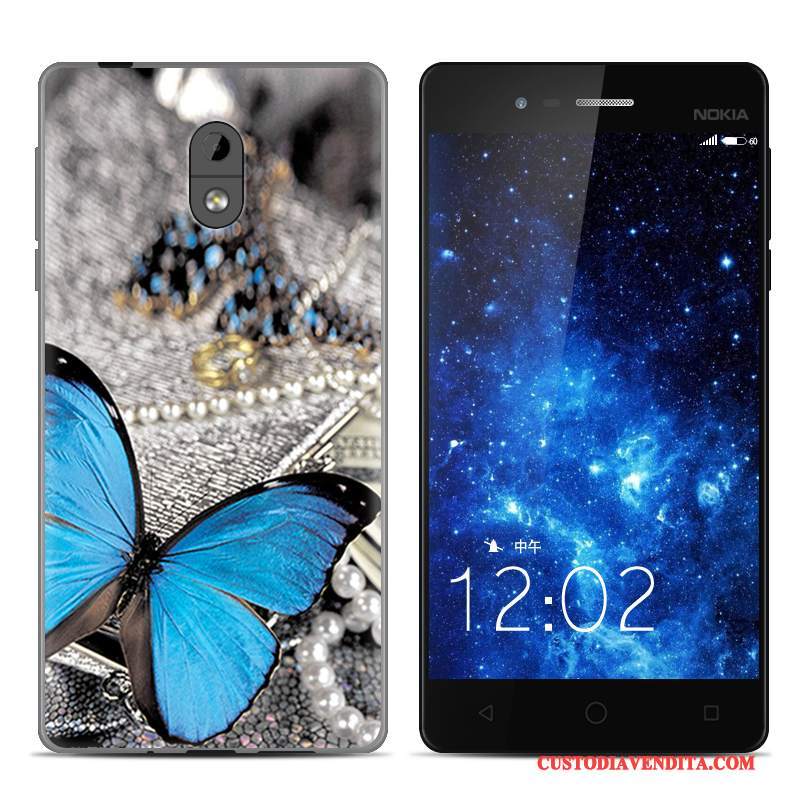 Custodia Nokia 3 Protezione Trasparente Tendenza, Cover Nokia 3 Creativo Leopardatetelefono