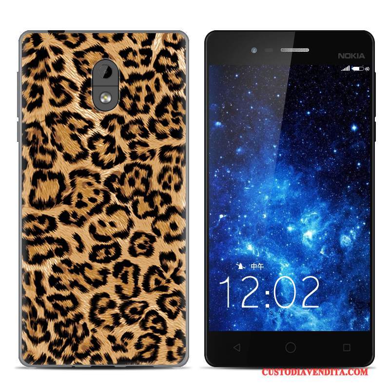 Custodia Nokia 3 Protezione Trasparente Tendenza, Cover Nokia 3 Creativo Leopardatetelefono