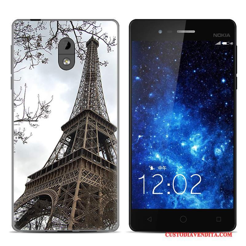 Custodia Nokia 3 Protezione Trasparente Tendenza, Cover Nokia 3 Creativo Leopardatetelefono