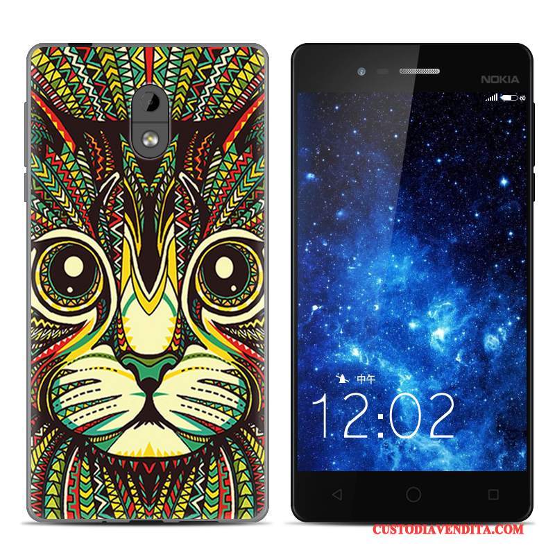 Custodia Nokia 3 Protezione Trasparente Tendenza, Cover Nokia 3 Creativo Leopardatetelefono