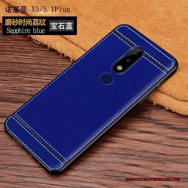 Custodia Nokia 5.1 Plus Moda Tutto Incluso Tendenza, Cover Nokia 5.1 Plus Pelle Rosa Morbido