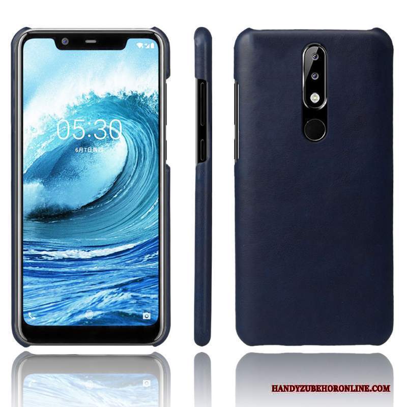 Custodia Nokia 5.1 Plus Pelle Tendenzatelefono, Cover Nokia 5.1 Plus Protezione Colore Profondo Anti-caduta