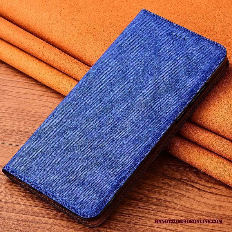 Custodia Nokia 5.1 Plus Pelle Tutto Incluso Cotone E Lino, Cover Nokia 5.1 Plus Folio Morbido Nuovo