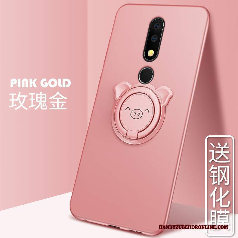 Custodia Nokia 5.1 Plus Silicone Morbido Tutto Incluso, Cover Nokia 5.1 Plus Protezione Nuovo Rosa