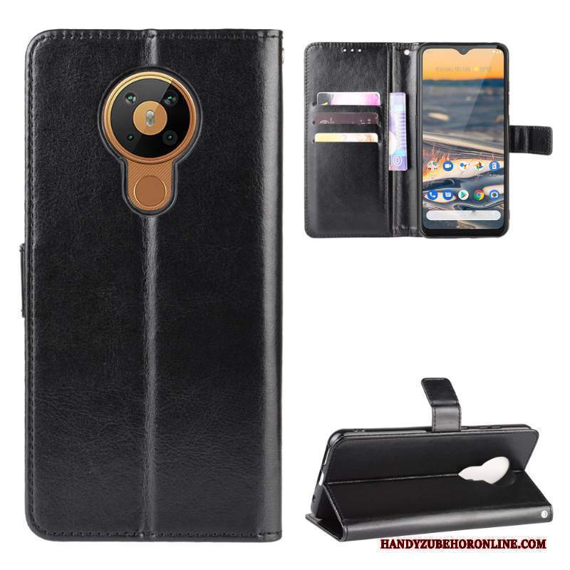 Custodia Nokia 5.3 Pelle Nero Modello, Cover Nokia 5.3 Protezione Cartatelefono