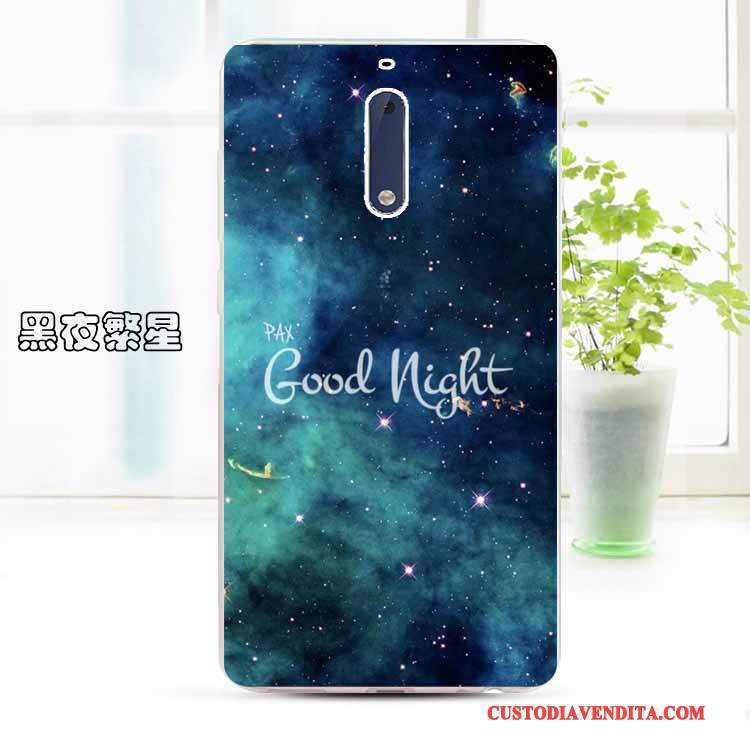 Custodia Nokia 5 Cartone Animato Morbido Trasparente, Cover Nokia 5 Protezione Anti-caduta Giallo