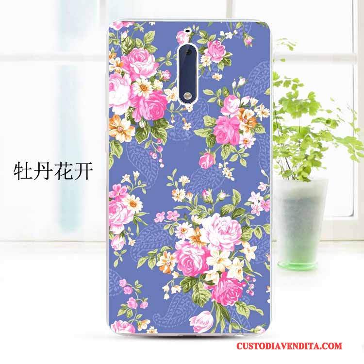 Custodia Nokia 5 Cartone Animato Morbido Trasparente, Cover Nokia 5 Protezione Anti-caduta Giallo