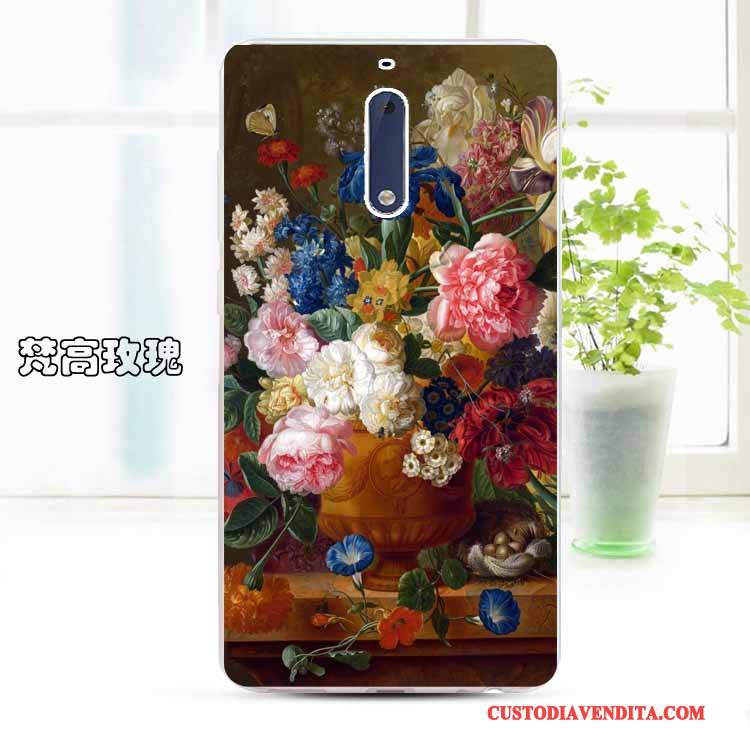 Custodia Nokia 5 Cartone Animato Morbido Trasparente, Cover Nokia 5 Protezione Anti-caduta Giallo