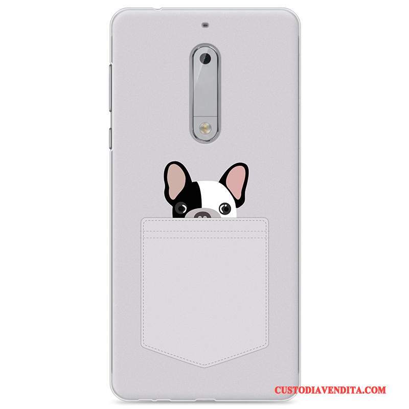 Custodia Nokia 5 Colore Rosa Tendenza, Cover Nokia 5 Cartone Animato Telefono Morbido