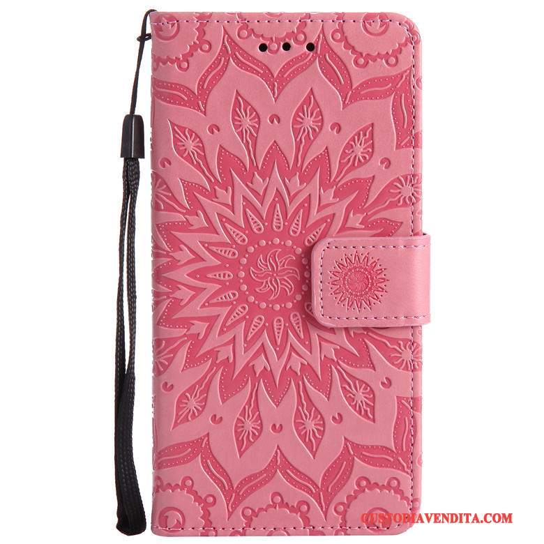 Custodia Nokia 5 Pelle Rosa Anti-caduta, Cover Nokia 5 Silicone Morbidotelefono