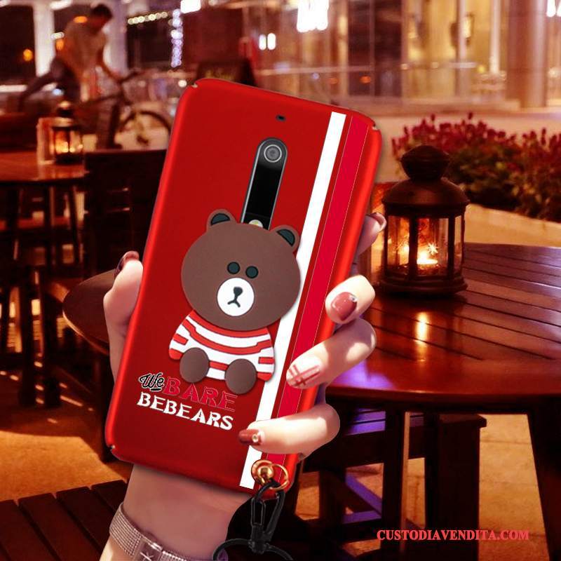 Custodia Nokia 5 Protezione Tridimensionaletelefono, Cover Nokia 5 Macchiati Rosso