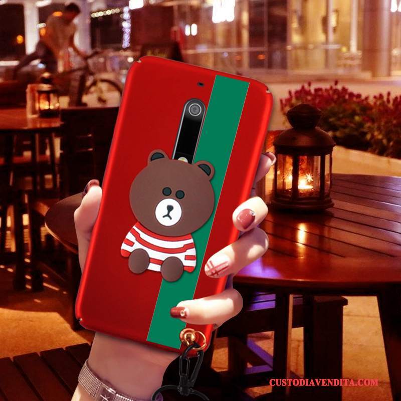 Custodia Nokia 5 Protezione Tridimensionaletelefono, Cover Nokia 5 Macchiati Rosso