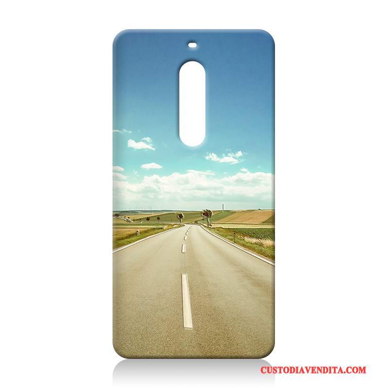 Custodia Nokia 5 Silicone Anti-caduta Tutto Incluso, Cover Nokia 5 Goffratura Morbidotelefono