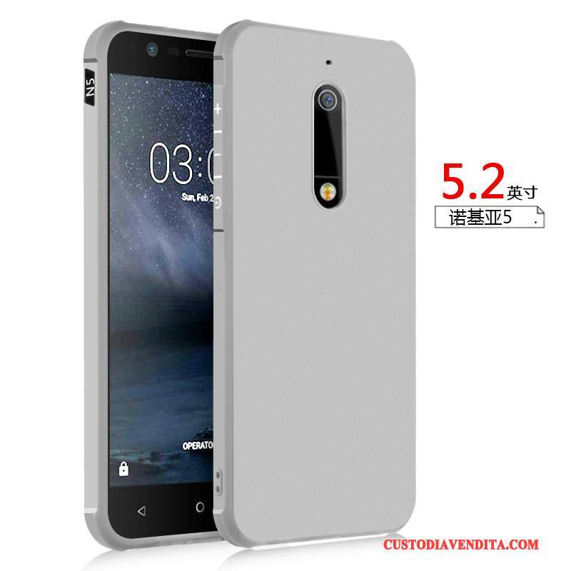 Custodia Nokia 5 Silicone Morbido Tutto Incluso, Cover Nokia 5 Protezione Macchiatitelefono