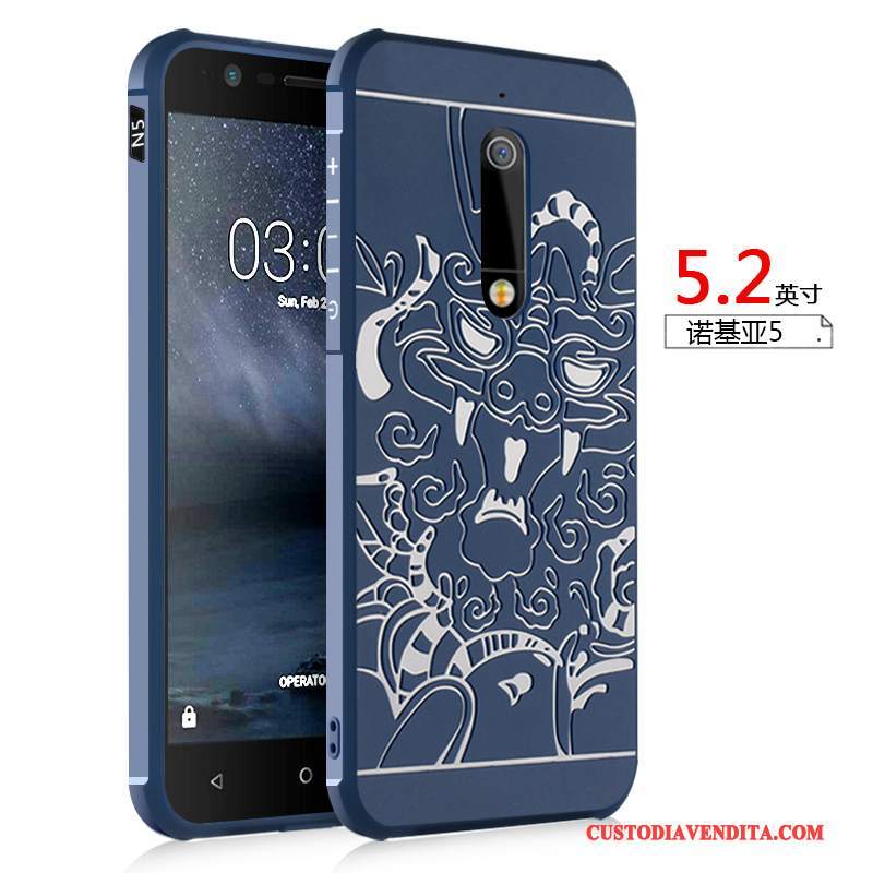 Custodia Nokia 5 Silicone Morbido Tutto Incluso, Cover Nokia 5 Protezione Macchiatitelefono