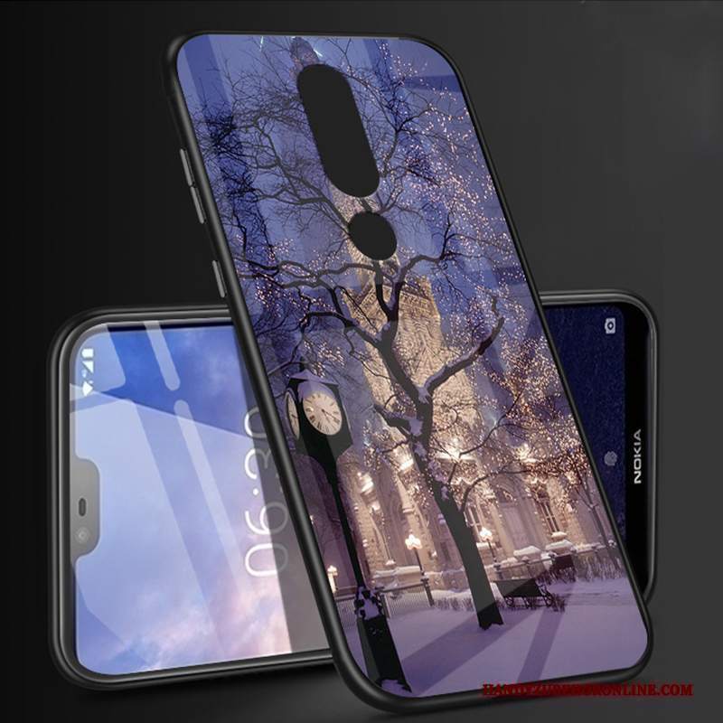 Custodia Nokia 6.1 Cartone Animato Bianco Di Personalità, Cover Nokia 6.1 Protezione Anti-caduta Tutto Incluso