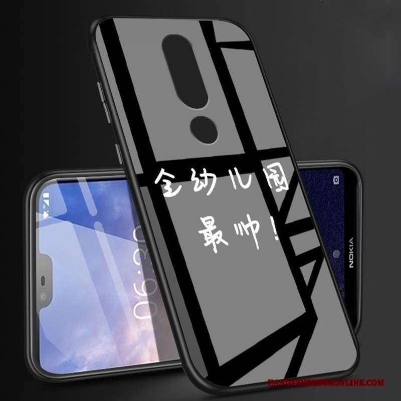 Custodia Nokia 6.1 Cartone Animato Bianco Di Personalità, Cover Nokia 6.1 Protezione Anti-caduta Tutto Incluso