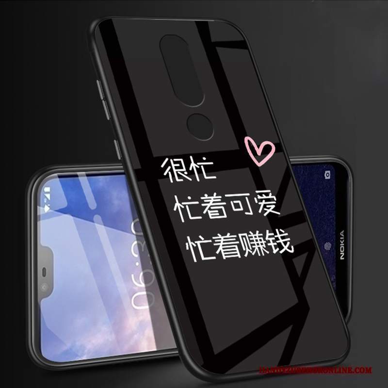 Custodia Nokia 6.1 Cartone Animato Bianco Di Personalità, Cover Nokia 6.1 Protezione Anti-caduta Tutto Incluso