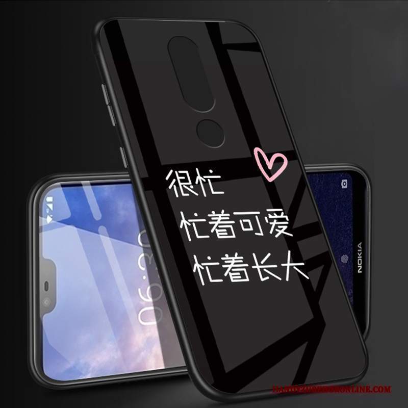 Custodia Nokia 6.1 Cartone Animato Bianco Di Personalità, Cover Nokia 6.1 Protezione Anti-caduta Tutto Incluso