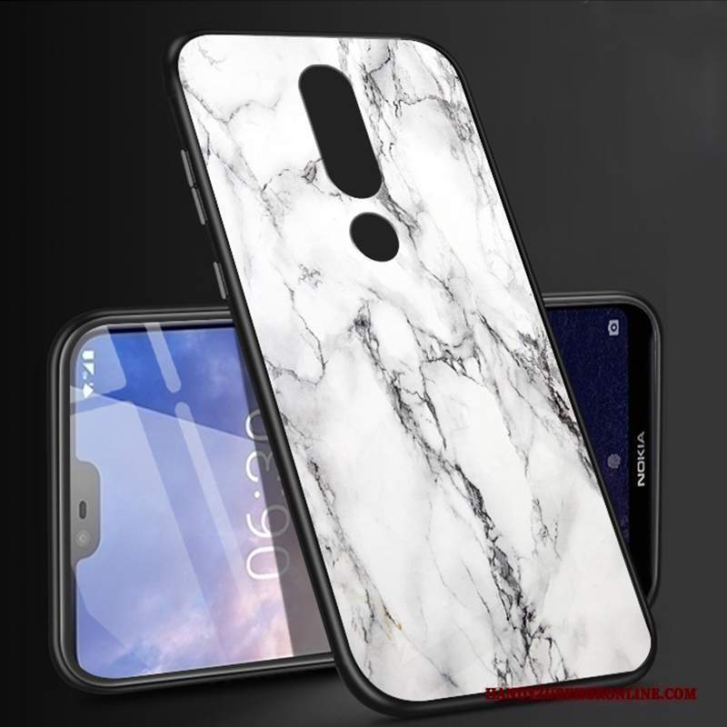 Custodia Nokia 6.1 Cartone Animato Bianco Di Personalità, Cover Nokia 6.1 Protezione Anti-caduta Tutto Incluso