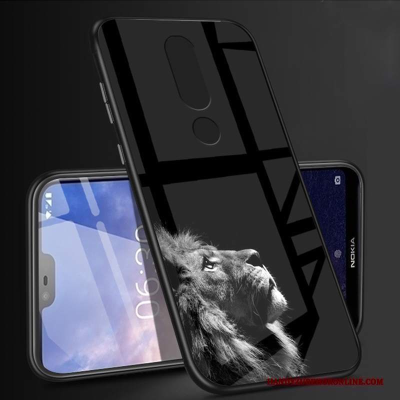 Custodia Nokia 6.1 Cartone Animato Bianco Di Personalità, Cover Nokia 6.1 Protezione Anti-caduta Tutto Incluso