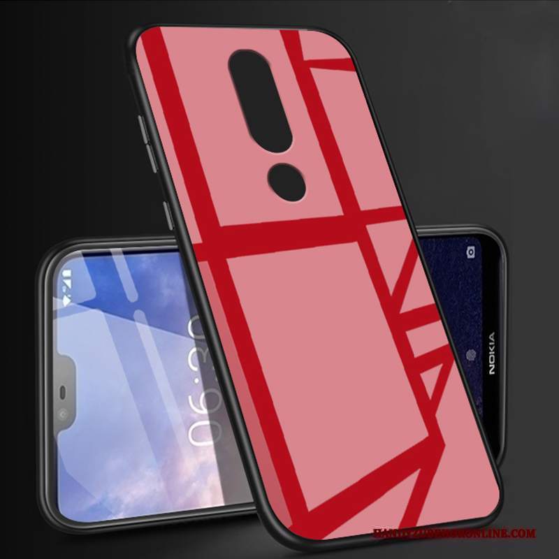 Custodia Nokia 6.1 Moda Vetro Tutto Incluso, Cover Nokia 6.1 Protezione Semplicitelefono