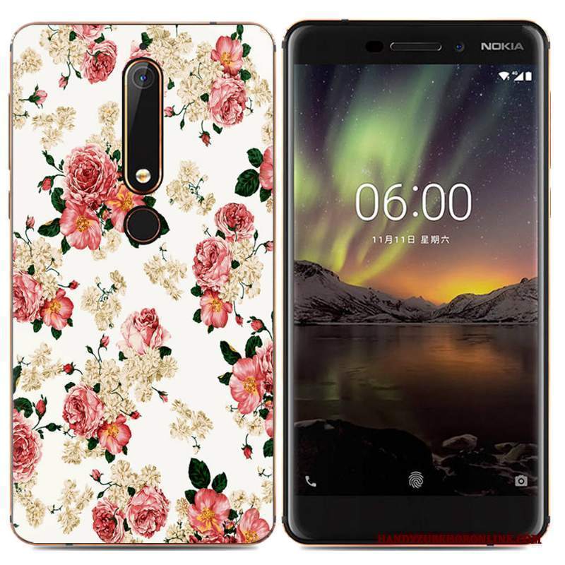 Custodia Nokia 6.1 Protezione Telefono Morbido, Cover Nokia 6.1 Creativo Tendenza Semplici