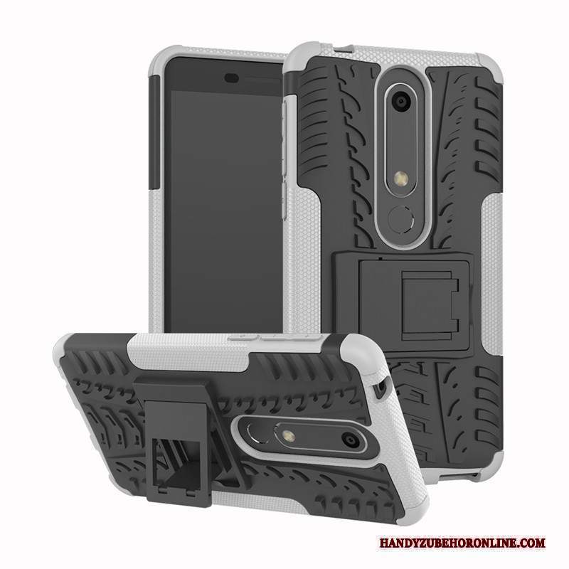 Custodia Nokia 6.1 Silicone Supporto Nuovo, Cover Nokia 6.1 Protezione Modello Anti-caduta