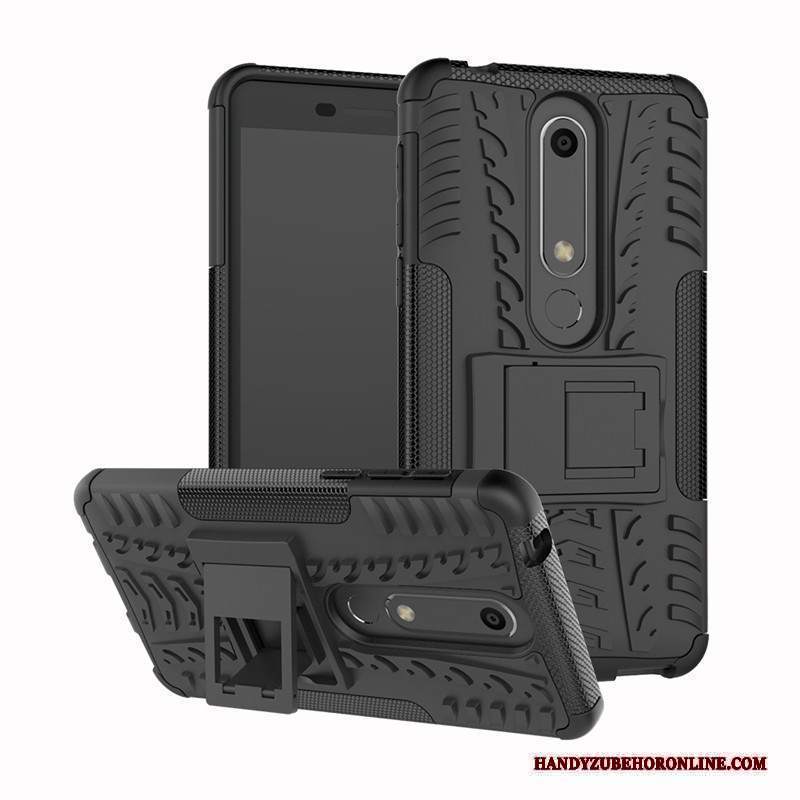 Custodia Nokia 6.1 Silicone Supporto Nuovo, Cover Nokia 6.1 Protezione Modello Anti-caduta